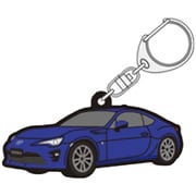 TGRC-A382-06 [ラバーキーホルダー TOYOTA86 後期 青]
