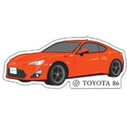 ステッカー TOYOTA86 前期 オレンジ TGRC-A383-07