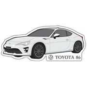 ステッカー TOYOTA86 後期 白 TGRC-A384-02