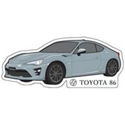 ステッカー TOYOTA86 後期 赤 TGRC-A384-03