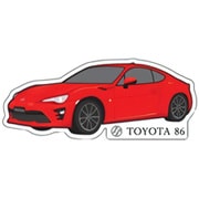 ステッカー TOYOTA86 後期 ダークグレー TGRC-A384-05