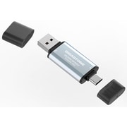 外付けSSD 1TB USB3.2 Gen2 最大500MB/s 高速ポータブルSSD 超小型・軽量 Type-C & USB-A搭載 GJSSD-ACP5-1TB