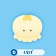 PT0067-G つぶらな瞳の水族館 ぬいぐるみマグネット くらげ
