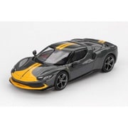 BBRFER64007 1/64 フェラーリ 296 GTB Assetto Fiorano Grigio Scuro グレー/イエロー [ダイキャストミニカー]