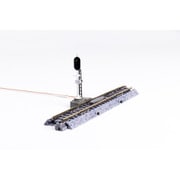 20-606 Ｎゲージストラクチャー 3灯式自動信号機SX 64mm（補助線路付） [鉄道模型用品]