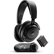 ゲーミングヘッドセット Arctis Nova Elite ハイレゾワイヤレスオーディオ認証 アクティブノイズキャンセリング対応 カーボンファイバードライバー搭載 オブシディアン 61661