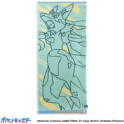 ポケットモンスター PMナンバリング 34cm×80cm ブルー フェイスタオル メガルカリオ 69-0232180