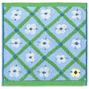 kippis ロッタ 20cm×20cm ブルー タオルハンカチ 70-3940065