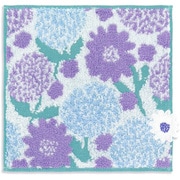 kippis ダリア 20cm×20cm パープル タオルハンカチ 70-3950065