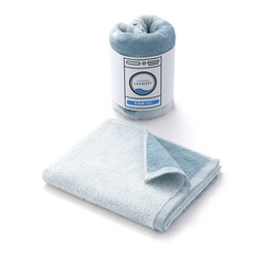 TOWEL LAUNDRY 乾きやすい薄手 34cm×80cm ブルー フェイスタオル 23-3022100