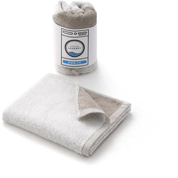 TOWEL LAUNDRY 乾きやすい薄手 34cm×80cm ベージュ フェイスタオル 23-3022100