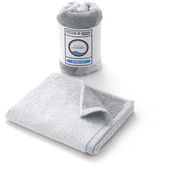 TOWEL LAUNDRY 乾きやすい薄手 34cm×80cm グレー フェイスタオル 23-3022100