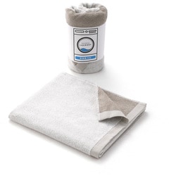 TOWEL LAUNDRY 乾きやすい薄手 45cm×100cm ベージュ ミニバスタオル 23-3023180