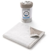 TOWEL LAUNDRY 乾きやすい薄手 45cm×100cm ベージュ ミニバスタオル 23-3023180