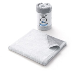 TOWEL LAUNDRY 乾きやすい薄手 60cm×120cm グレー バスタオル 23-3023250