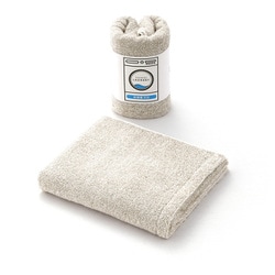 TOWEL LAUNDRY ふっくらボリューム 45cm×100cm ベージュ ミニバスタオル 23-3033250