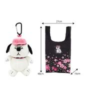221063-26 PEANUTS ぬいぐるみエコバッグ 桜 オラフ