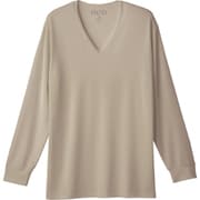 ReD バイタルテック Vネック インナーシャツ 長袖 メンズ リカバリーウェア ベージュ Sサイズ 一般医療機器 VW-BA-V30A-S