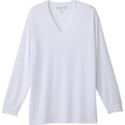 ReD バイタルテック Vネック インナーシャツ 長袖 メンズ リカバリーウェア ホワイト Mサイズ 一般医療機器 VW-BA-W20B-M