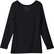 ReD バイタルテック Uネック インナーシャツ 長袖 レディース リカバリーウェア ブラック Sサイズ 一般医療機器 VW-BB-K90A-S