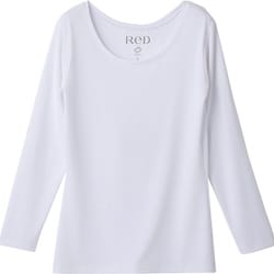 ReD バイタルテック Uネック インナーシャツ 長袖 レディース リカバリーウェア ホワイト Mサイズ 一般医療機器 VW-BB-W20B-M
