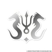 ドラゴンクエストVII Reimagined メタリックダイカットステッカー マール・デ・ドラゴーンのエンブレム