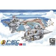 AFQ006 デフォルメ飛行機 F-16C ファイティングファルコン [組立式プラスチックモデル]