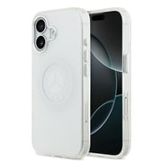 iPhone 17用 Mercedes マグセーフ対応ケース PC/TPU バックカバー 背面中央部にヴィンテージロゴ配置 クリア MEHMP17S25HTVILH