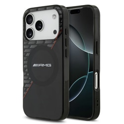 iPhone 17 Pro用 MercedesAMG マグセーフ対応ケース PC/TPU バックカバー フチ高設計 ブラック AMHMP17L24HRDKR