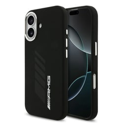 iPhone 17用 MercedesAMG マグセーフ対応ケース シリコン バックカバー フチ高設計 ブラック AMHMP17S24SORYK