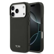iPhone 17 Pro用 TUMI マグセーフ対応ケース 本革 バックカバー フチ高設計 ブラック TUHMP17LRBAK