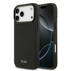 iPhone 17 Pro Max用 TUMI マグセーフ対応ケース 本革 バックカバー フチ高設計 ブラック TUHMP17XRBAK