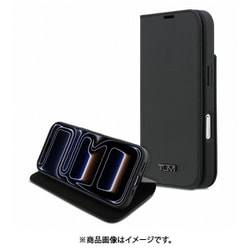 iPhone 17用 TUMI 本革手帳型ケース スタンド機能搭載 カード収納ポケット ブラック TUBKP17SRBAK