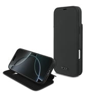 iPhone 17 Pro Max用 TUMI マグセーフ対応ケース 本革手帳型マグセーフ対応ケース スタンド機能搭載 カード収納ポケット ブラック TUBKP17XRBAK