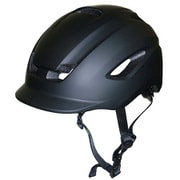 自転車 ヘルメット 中高生~大人用 ソフトシェル M-Lサイズ 頭囲55~60cm未満 ツバ付き SG規格 マットブラック Comodo Y-6471
