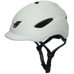 自転車 ヘルメット 中高生～大人用 ソフトシェル M-Lサイズ 頭囲55～60cm未満 ツバ付き SG規格 マットホワイト Comodo Y-6472