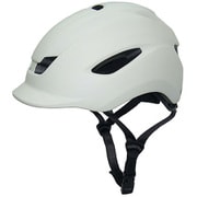 自転車 ヘルメット 中高生~大人用 ソフトシェル M-Lサイズ 頭囲55~60cm未満 ツバ付き SG規格 マットホワイト Comodo Y-6472