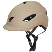 自転車 ヘルメット 中高生~大人用 ソフトシェル M-Lサイズ 頭囲55~60cm未満 ツバ付き SG規格 マットベージュ Comodo Y-6473