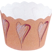 マフィンカップ ハート 片艶晒/100枚 1549700