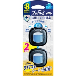 車用消臭芳香剤 自動車エアコン送風口 ファブリーズ クルマ 抗菌＋タバコ消臭 グリーン・オーシャン・ブリーズの香り 2.5mL×2個