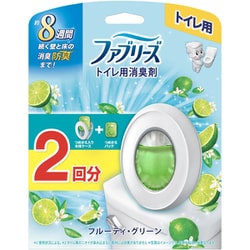ファブリーズ トイレ用 フルーティ・グリーン 詰め替え入り本体ケース ＋ 詰め替えパック 6.3mL×2個 [トイレ用消臭芳香剤]