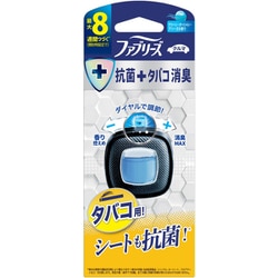 車用消臭芳香剤 自動車エアコン送風口 ファブリーズ クルマ 抗菌＋タバコ消臭 グリーン・オーシャン・ブリーズの香り 2.5mL