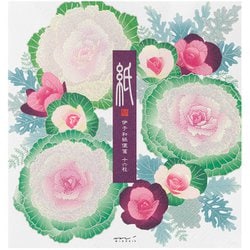 限定 便箋004 シルク 葉牡丹リース柄 81004006