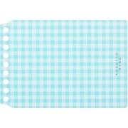 くるっとリング ミニサイズ バインダー 表紙 ミニギンガム ライトブルー 1枚 カスタマイズ FMR9PB-52