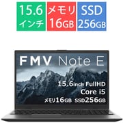 【ヨドバシカメラ限定】 ノートパソコン/FMV Note Eシリーズ/15.6型/Core i5 1335U/メモリ 16GB/SSD 256GB/Windows 11 Home/Microsoft 365 Personal(24か月版)+Office Home & Business 2024/ブライトブラック FMVE53K3BC
