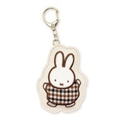 DBM-3150 Dick Bruna ミッフィー キーホルダー キルティングチェック アイボリー