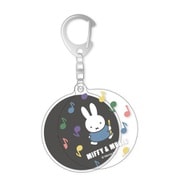 DBM-3172 Dick Bruna ミッフィー スライド2連キーホルダー ミッフィー＆MUSIC