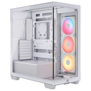 iCUE LINK 3500X LX-R RGB Tempered Glass Mid-Tower White ミドルタワー型 PCケース CC-9011325-WW
