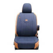シートカバー 全席セット カローラクロスハイブリッド ジーンズ ヴィンテージ ネイビー×ヴィンテージ キャメル 19ETB1300BE