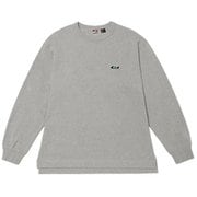 エコハイブリッドボックスロゴエンブロイダリーロングスリーブTシャツ ユニセックス カットソー L.GRY Lサイズ NW2411-1G803